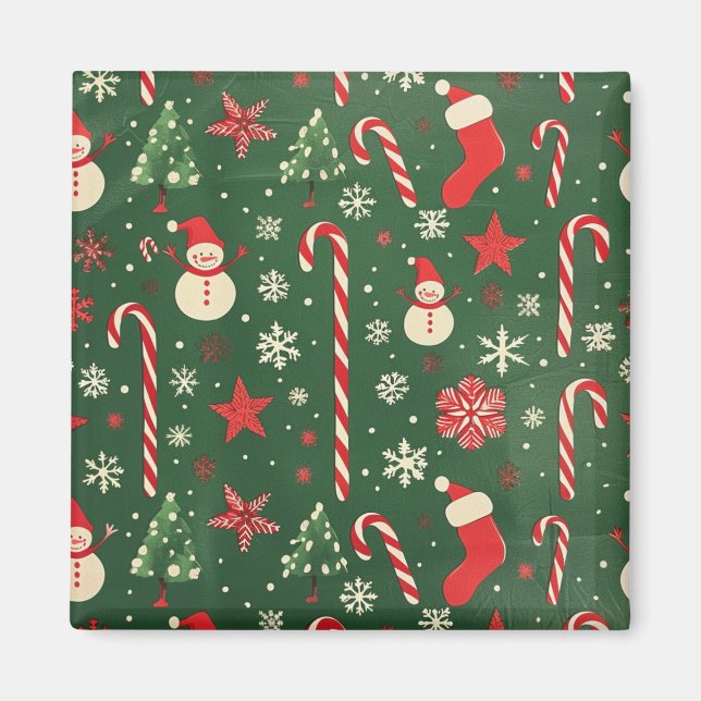 Magnets de Noël - Réfrigérateur Festif Décor & Vac (Devant)