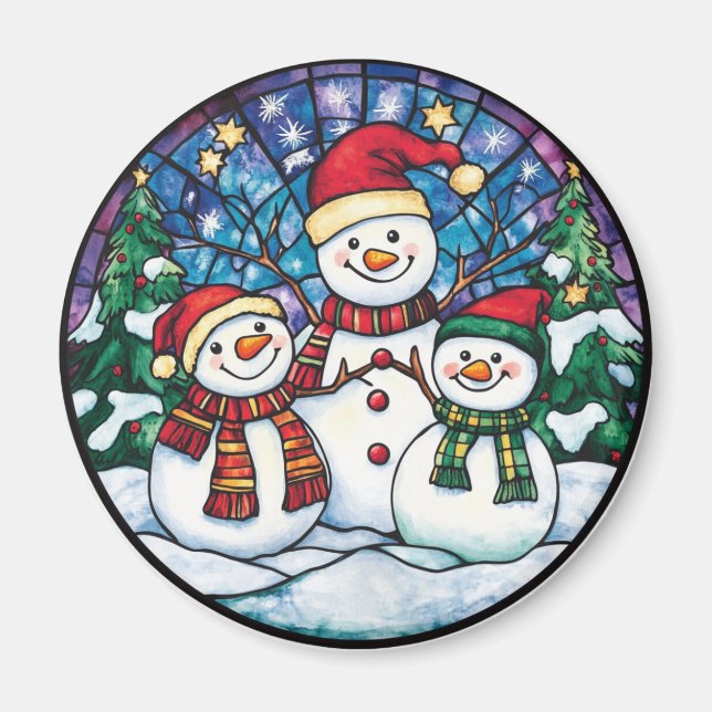 Magnets de Noël - Réfrigérateur Festif Décor & Vac (Devant)