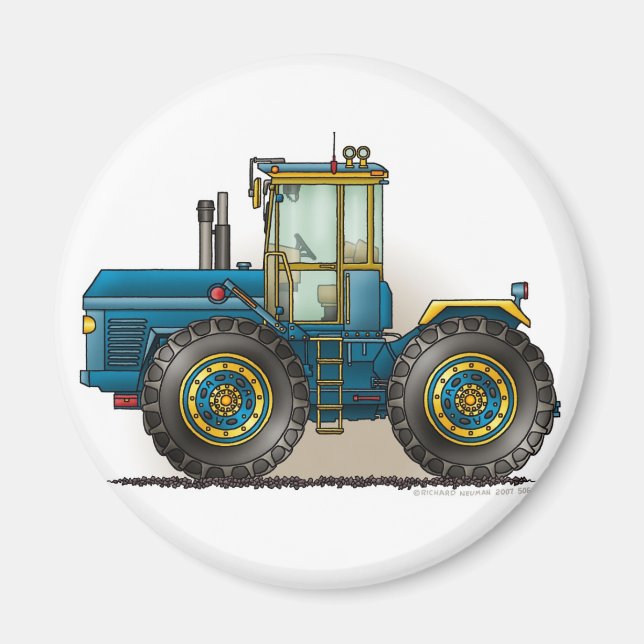 Magnets de tracteur Monster Bleu (Devant)