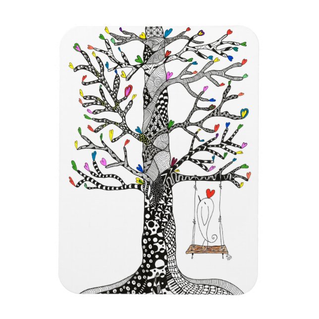 Magnets d'oiseaux 3"x4" (Vertical)