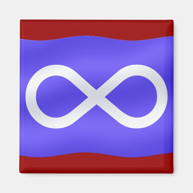 Magnets du drapeau des Métis des Premières nations (Devant)