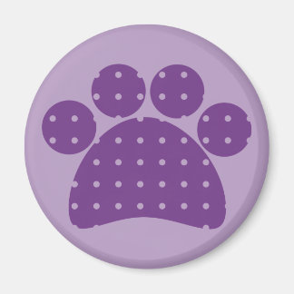 Magnets Empreintes de pattes violets