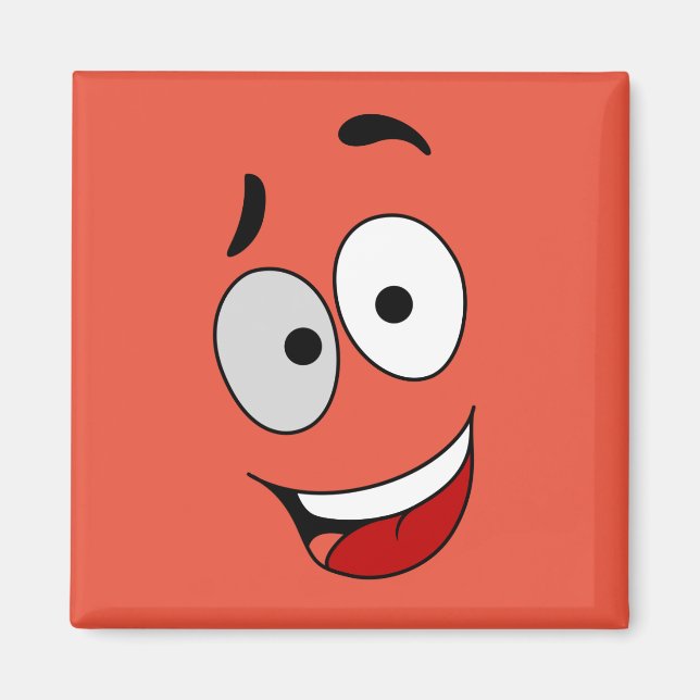 Magnets heureux - Kook Art - Gardez le sourire et  (Devant)