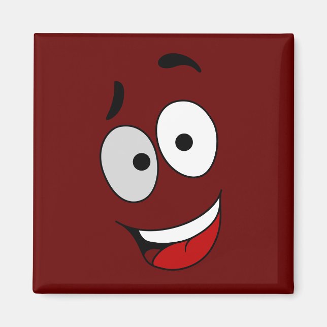Magnets heureux - Kook Art - Gardez le sourire et  (Devant)