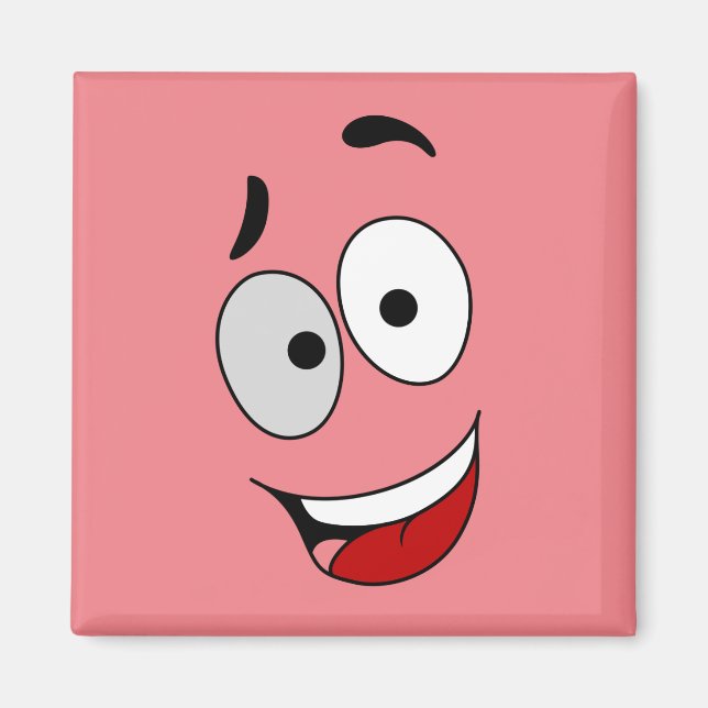 Magnets heureux - Kook Art - Gardez le sourire et  (Devant)