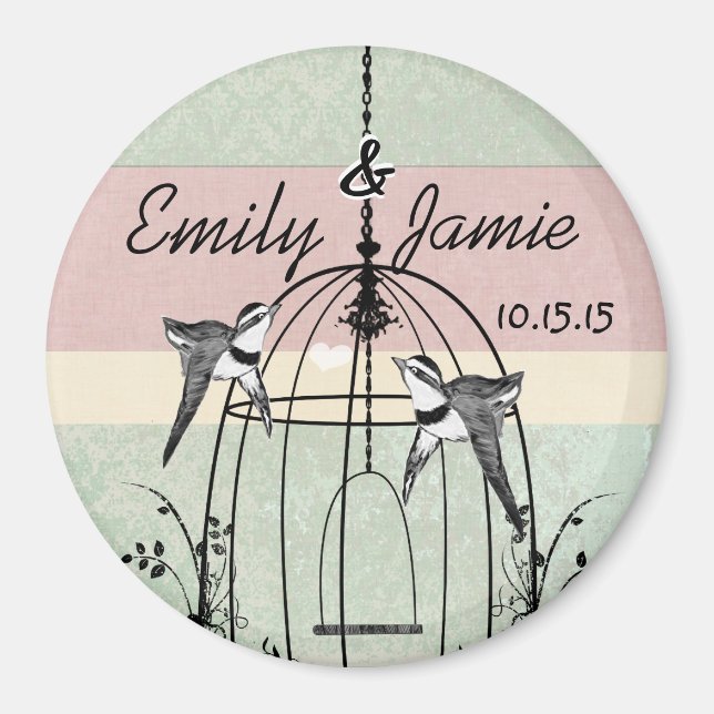 Magnets ou Personnalisers Mariages de cages d'oise (Devant)