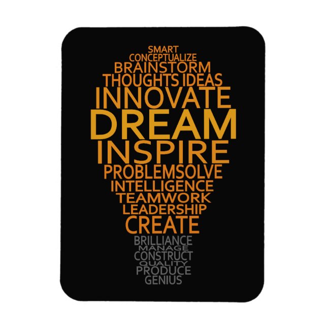 Magnets personnalisés Inspiration Light Bulle (Vertical)