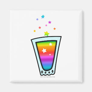 MAGNETS - RAINBOW SHOT GLASS MAGNET