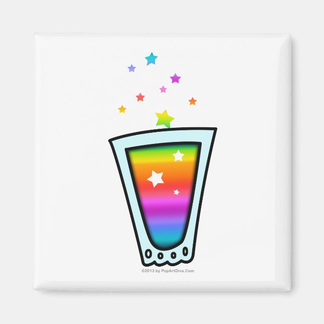 MAGNETS - RAINBOW SHOT GLASS MAGNET (Vorne)