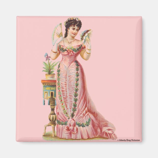 MAGNETS VIKTORIANISCHE ERA FRANZÖSISCHE LADY MIT F MAGNET (Vorne)