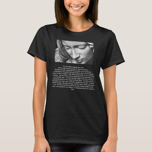 Magnificat der gesegneten Jungfrau Mary T - Shirt (Vorderseite)
