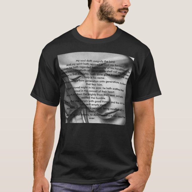 Magnificat der gesegneten Jungfrau Mary T-Shirt (Vorderseite)
