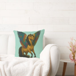 Magnificent Horse With Spectacular Wings Kissen