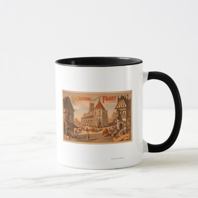 Magnificent New Faust Nürnberg Deutschland Poster Tasse (Rechts)