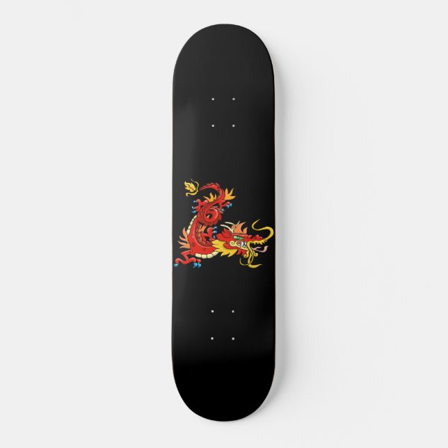 Magnificent Orientalischer Drache Skateboard (Vorderseite)