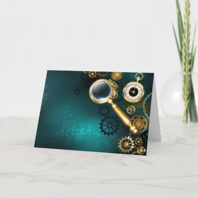 Magnifier in Steampunk Style (Vorderseite)