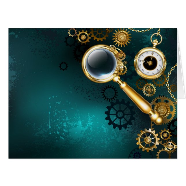 Magnifier in Steampunk Style (Vorderseite (Horizontal))