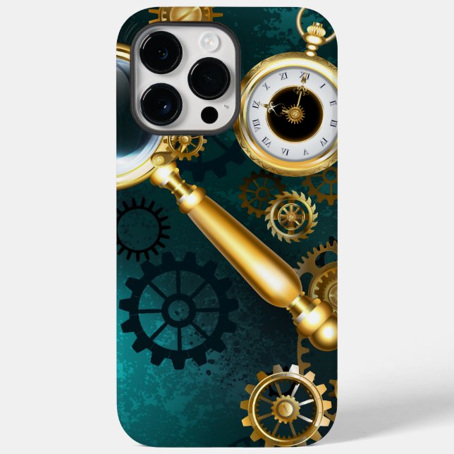 Magnifier in Steampunk Style Case-Mate iPhone 14 Pro Max Hülle (Rückseite)