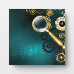 Magnifier in Steampunk Style Fotoplatte