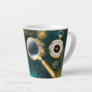 Magnifier in Steampunk Style Milchtasse