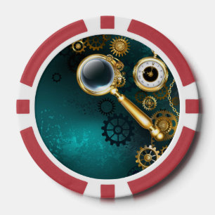 Magnifier in Steampunk Style Pokerchips
