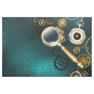 Magnifier in Steampunk Style Stoff