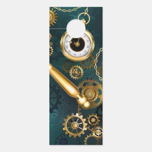 Magnifier in Steampunk Style Türanhänger (Vorderseite)