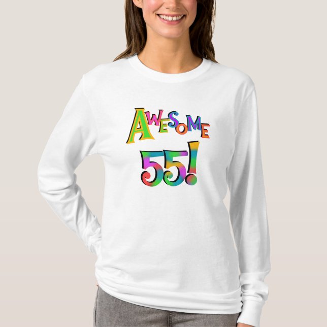 Magnifique 55 T-shirts et cadeaux d'anniversaire (Devant)