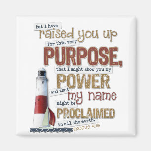 Magnifique aimant Écriture Exode 9:16