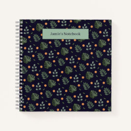 Magnifique cahier à spirale personnalisé avec moti