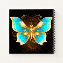 Magnifique Carnet Papillon Bleu Journal