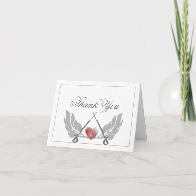 Magnifique Carte de Remerciement Guarded Heart (Devant)