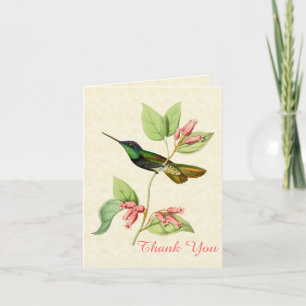 Magnifique carte de remerciements pour Colibri