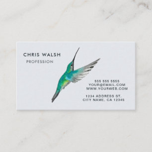 Magnifique Carte de visite de colibri