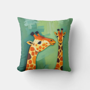 Magnifique Coussin de Jet Girafe
