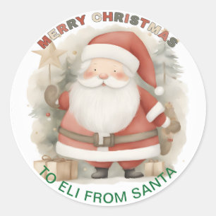 Magnifique étiquette cadeau personnalisé Sticker d