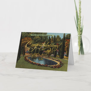 Magnifique Garden Savannah GA Carte postale Art Gr