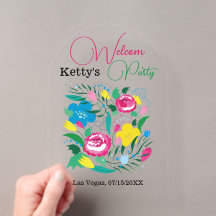Magnifique jardin. Invitation Acrylique