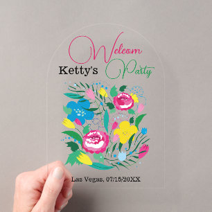 Magnifique jardin. Invitation Acrylique