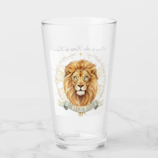 Magnifique Lion de Juda Verre à Cristal Chrétien