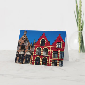 Magnifique Markt Carré de Bruges carte de voeux