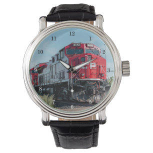 Magnifique montre à poignet de locomotives/train