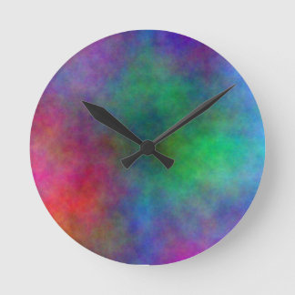MAGNIFIQUE NUAGE DE COULEUR ROND MUR HORLOGE