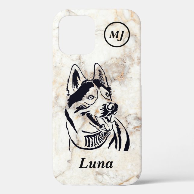 Magnifique personnalisable Sibérien coque iphone H (Verso)