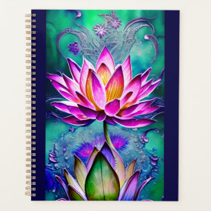 Magnifique Portrait rose Lotus Flower
