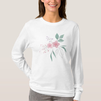 Magnifique T-Shirt à motif floral de fleurs