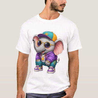 Magnifique T-shirt avec bébé éléphant