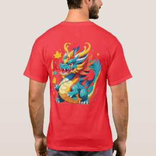 Magnifique T-shirt Dragon Cartoon