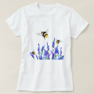 Magnifique T-shirt Fleurs de Printemps et Bees