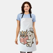 Magnifique Tablier De Cartoon Chef - Cute Baking L